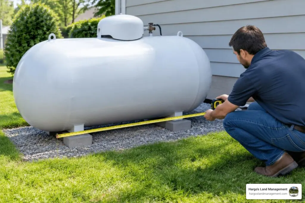 propane tank clearance